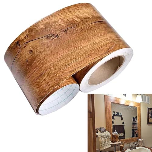 MULLSAN 10Meters Yellow Pine Wood Bud Wallpaper Border Peel & Stick Wall Covering Kitchen Bathroom Bedroom Tiles Decor Sticker (Yellow) - Image 1
