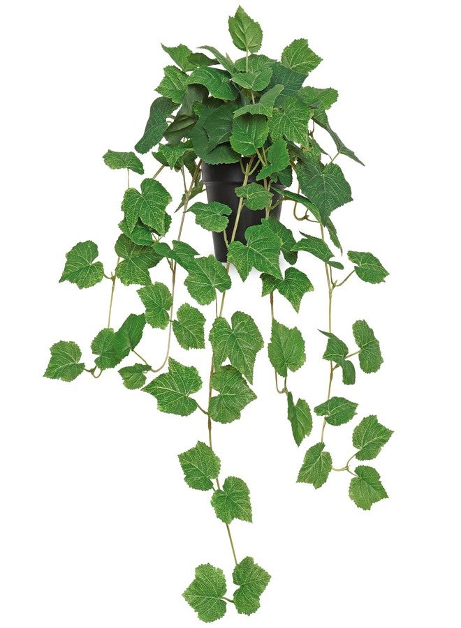 TOCHGREEN نباتات اصطناعية من TOCHGREEN، نبات بوتوس صناعي، نبات حريري لتزيين المنزل، نبات معلق صناعي، نبات صناعي صغير واقعي في أصيص لغرفة النوم، رف، ديكور داخلي وخارجي (أخضر) - Image 1