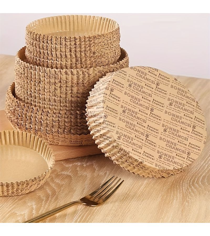 Round Baking Paper Liners 6 Inch 50 Pieces Oil Resistant for Pizza Pans Cake Trays - Image 2