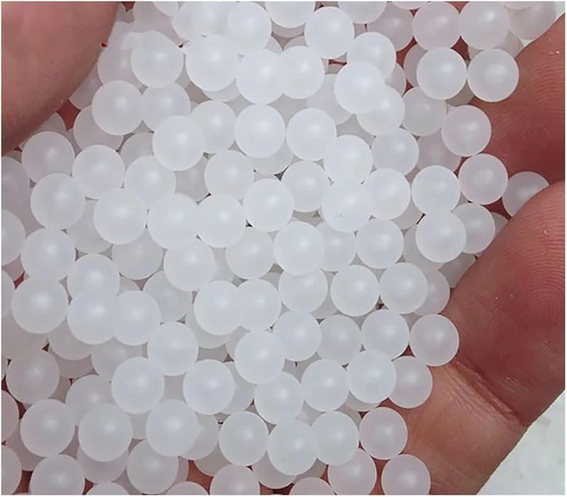 200Pcs 9 525mm White Solid PP Ball Beads Smooth Plastic Polypropylene Spheres - Image 2
