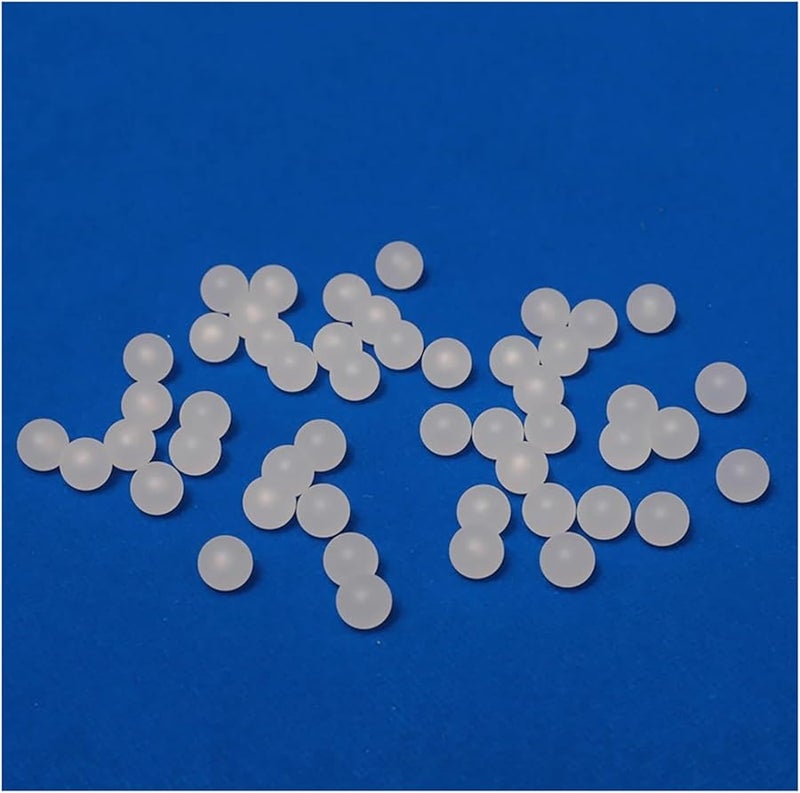 200Pcs 9 525mm White Solid PP Ball Beads Smooth Plastic Polypropylene Spheres - Image 3