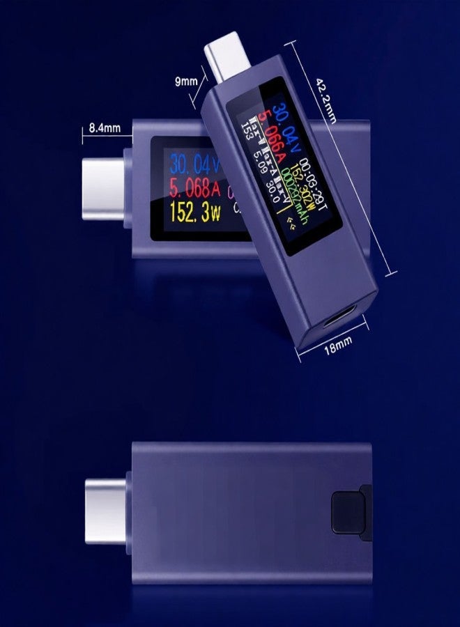 اختبار شحن USB C فولتميتر أميتر 4-30V 0-12A - Image 5