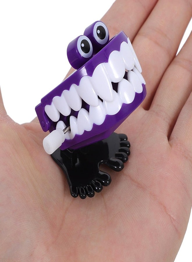 Amosfun 6pcs Chattering Teeth Walking Teeth with Eyes Novelty Wind Up Toys Practical Joke Toys for Halloween Party Favors Halloween Christmas Birthday - Image 3