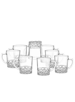 Luminarc Set of 8 clear glass tea cups 240 ml  - Image 1