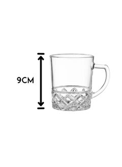 Luminarc Set of 8 clear glass tea cups 240 ml  - Image 3
