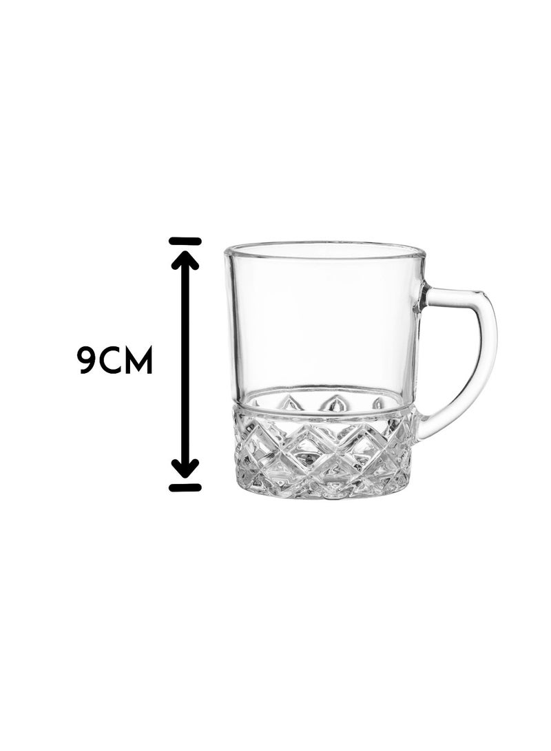 لومينارك طقم 8 أكواب شاي من الزجاج الشفاف 240 مل - Image 3