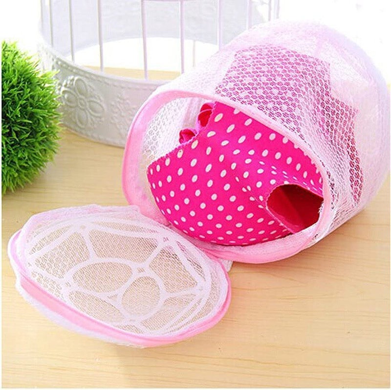 CLICKSWIFT Clickswift Circular Mesh Double Layer Laundry Washing Bag Dryer Washer ClothGarmentLingerieBraUndergarments Protector Cleaning Zipper Bag Storage Organize Bags for Washing Machine 14 CM - Image 3