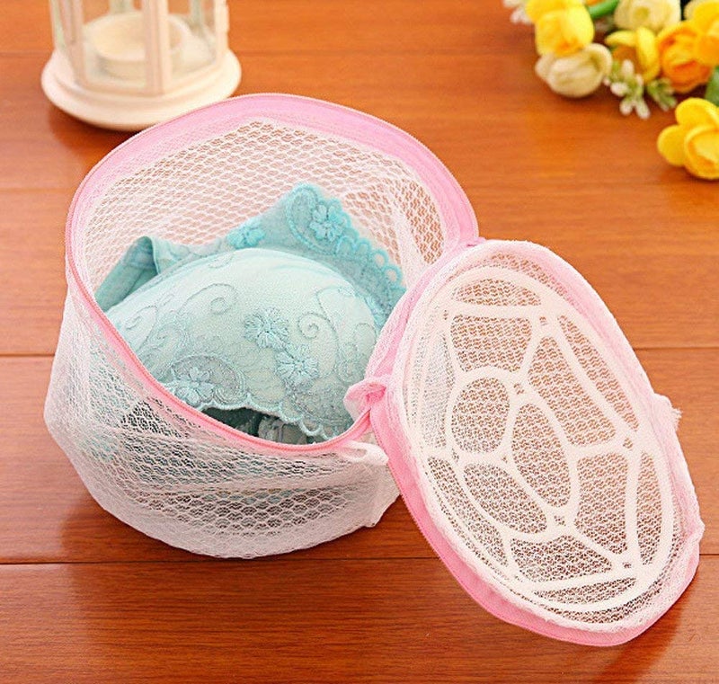 CLICKSWIFT Clickswift Circular Mesh Double Layer Laundry Washing Bag Dryer Washer ClothGarmentLingerieBraUndergarments Protector Cleaning Zipper Bag Storage Organize Bags for Washing Machine 14 CM - Image 2