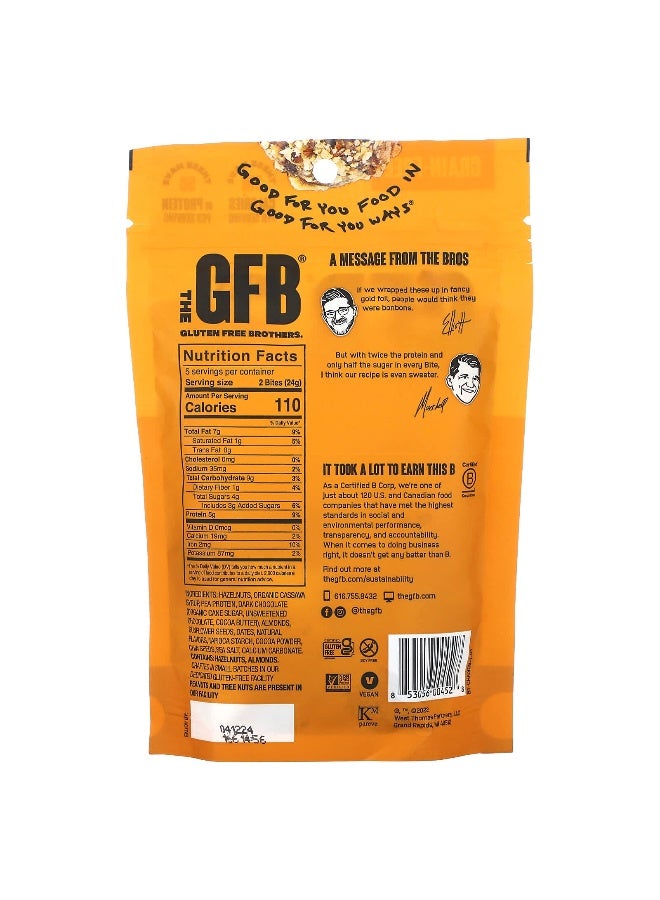 The GFB, Gluten Free Bites, Dark Chocolate + Hazelnut, 4 oz (113 g) - Image 2