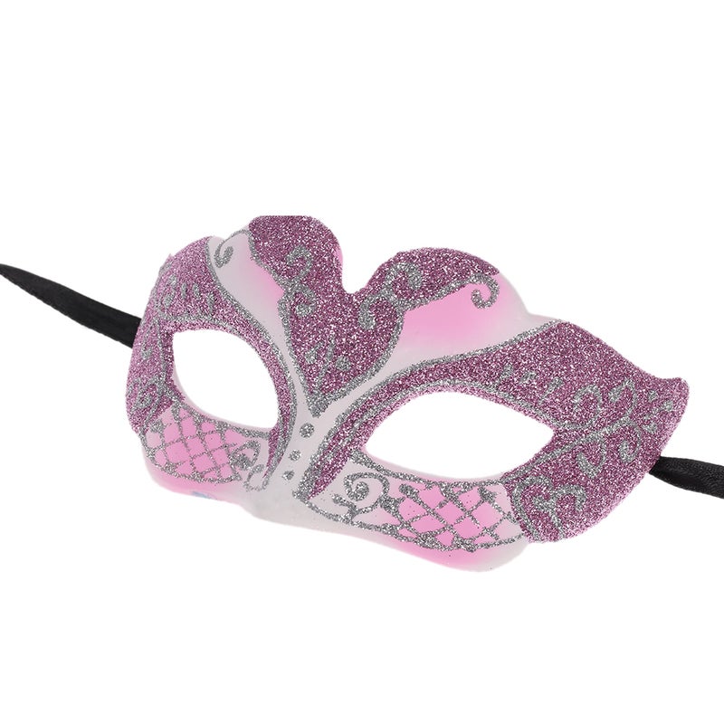 Sexy Plastic Phantom Half Mask Halloween Masquerade Ball Mask with Glitter Decoration - Image 4