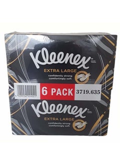Kleenex Extra Large Facial Tissue For Men 2Ply 90 Sheets, Pack Of 6  - Image 1