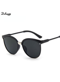 Classic Retro Cat Eye Mirror Gradient Sunglasses UV400 Woman Vintage Luxury Sun Glasses Summer Outdoor Oculos De Sol Gafas-Lenses Color:black