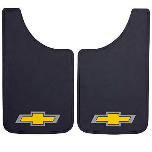 Plasticolor Chevy Gold Bowtie Easy Fit Mud Guard 11" - Set of 2 - Image 1