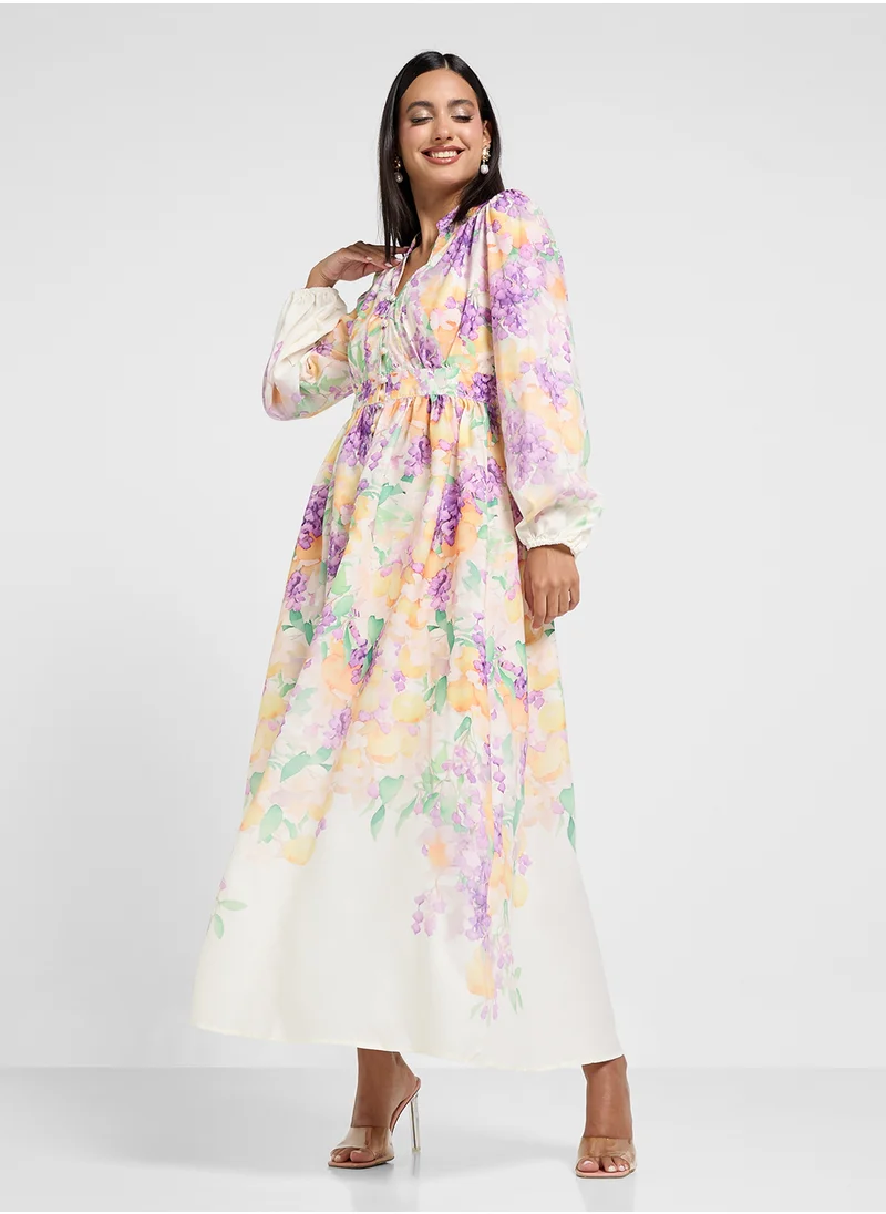 Khizana Floral Print Dress