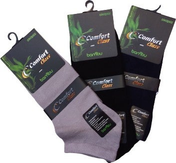 Comfort Class Comfort 3 Pairs of Seamless Bamboo Booties Socks 