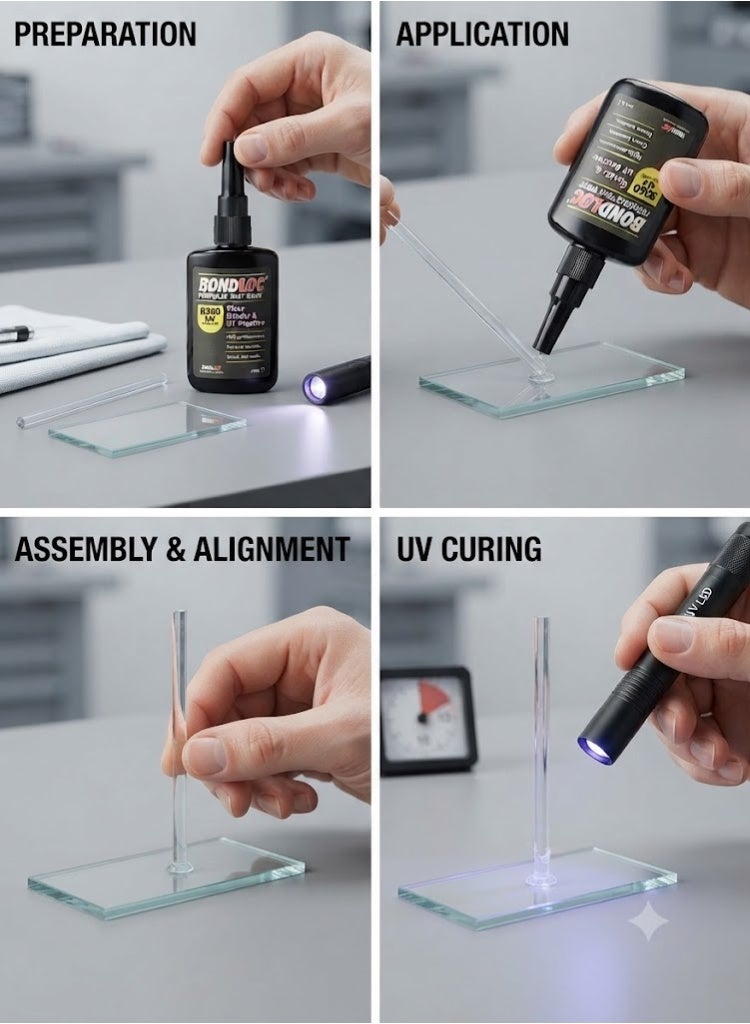 BONDLOC UV Adhesive Glass Bonder and UV Reactive 50ml - Bondloc B360UV - Image 2