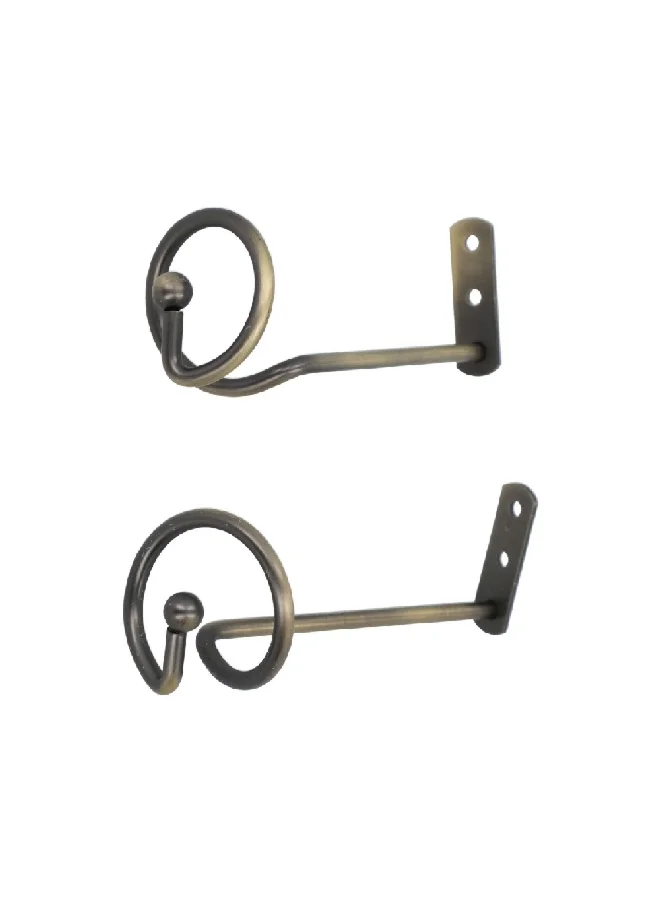 ميكاسا دعامة رباط الستارة اساسية من ، قطعتين، نحاس عتيق  2.5 x 10 x 5 سم SACO.MP.TIE.17TH005.AN