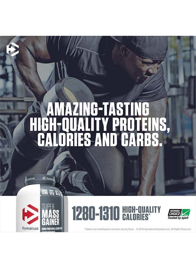 Dymatize Super Mass Gainer High Protien and Carb Blend Protein Powder Vanilla 12lbs - Image 5