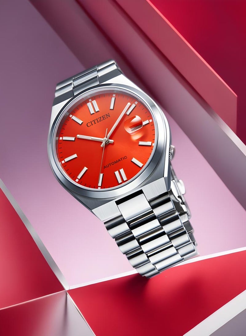 CITIZEN X Pantone Automatic Red Dial Stainless Steel Men's WatchNJ0158-89W - Image 3