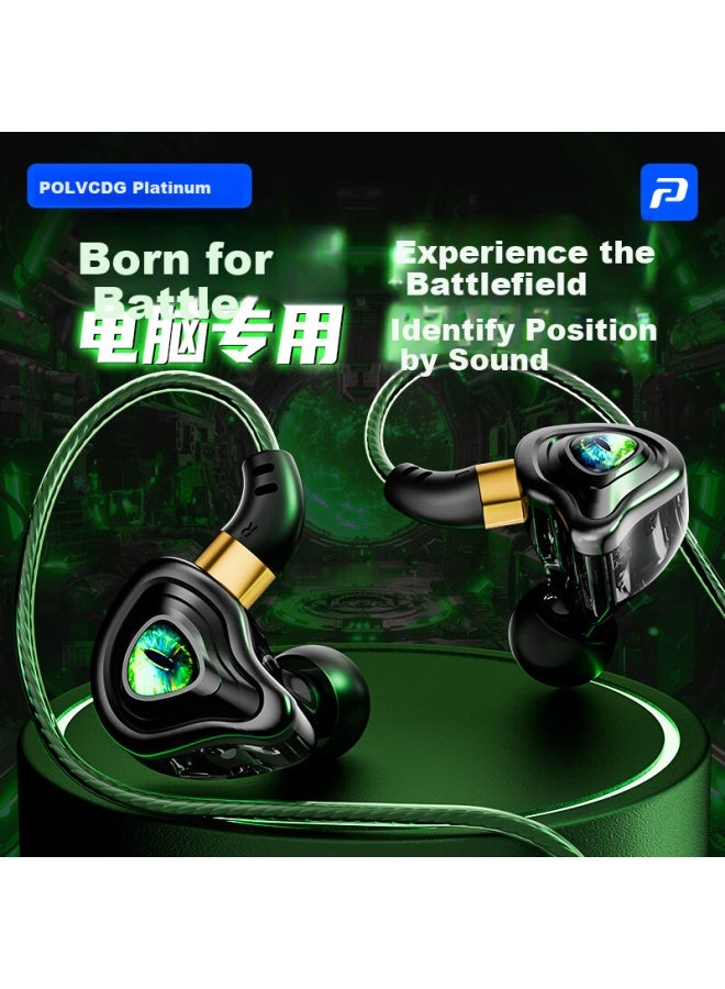 Polvcdg Wired In-ear Gaming Headset Usb Laptop Headphones Noise-cancelling Hd Call Esports Headphones For Delta Valorant Pubg - Image 3