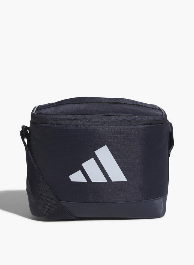 Adidas حقيبة غداء بطباعة شعار مع إغلاق بسحاب - Image 1