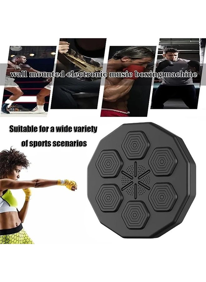 Beauenty - Wall Mounted Boxing Training Machine, Smart Music Boxing Machine With Boxing Gloves And 6 Lights & Bluetooth Sensor Target Boxing Pads Reaction Coordination Hand Aye Adult Boxing Machine Training - Image 1