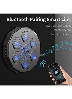 Beauenty Wall Mounted Boxing Training Machine, Smart Music Boxing Machine With Boxing Gloves And 6 Lights & Bluetooth Sensor Target Boxing Pads Reaction Coordination Hand Aye Adult Boxing Machine Training  - Image 2