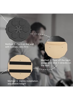 Beauenty Wall Mounted Boxing Training Machine, Smart Music Boxing Machine With Boxing Gloves And 6 Lights & Bluetooth Sensor Target Boxing Pads Reaction Coordination Hand Aye Adult Boxing Machine Training  - Image 3