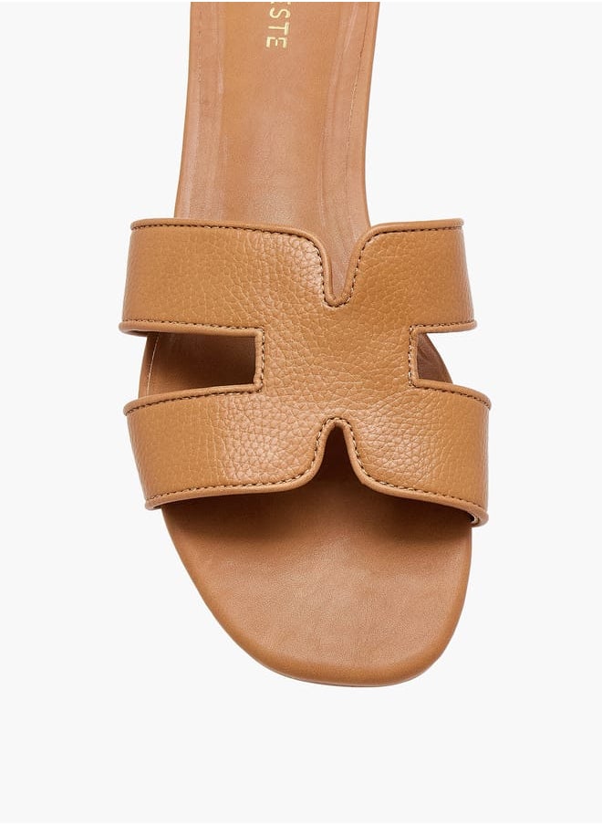 Celeste Women's Cutout Detail Slip-On Sandals  - Image 4