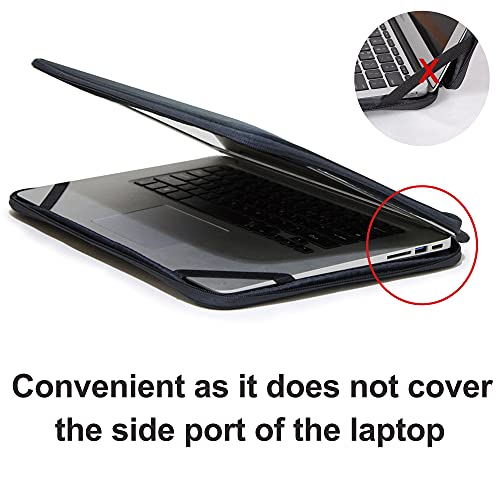 Inntzone Laptop Sleeve 11.6 Inch Foldable Slim Case Lightweight Bag Notebook Computer Carrying Flip Cover (Pink) - Image 4