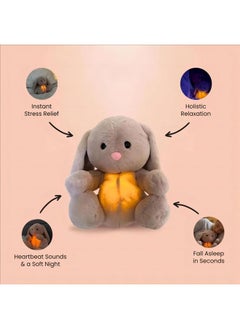 Y&D Baby Sound Machine Soothe Breathing Otter, Sensory Details Music Lights Rhythmic Breathing Motion Musical Baby Toy Plush for Newborns  - Image 3