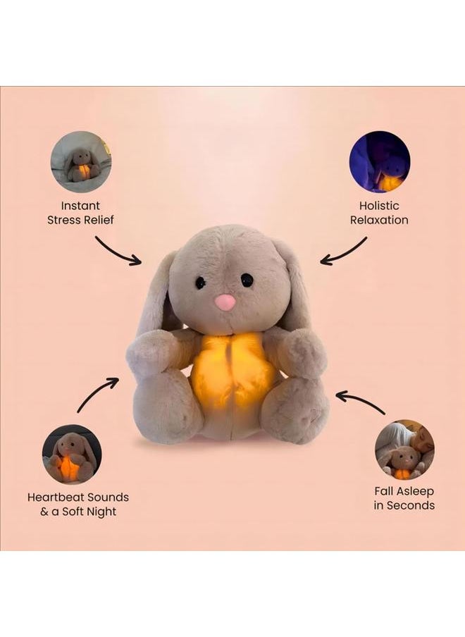 Y&D Baby Sound Machine Soothe Breathing Otter, Sensory Details Music Lights Rhythmic Breathing Motion Musical Baby Toy Plush for Newborns  - Image 3