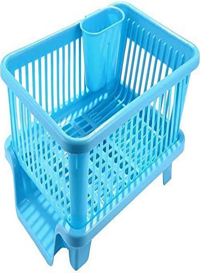 Birud® 3 in 1 Large Sink Set Dish Rack Drainer/Storage Shelf/Kitchen Drying Rack/Drainer and Drying Rack/Holder Basket Organizer/Plastic Kitchen Sink/with Removable Tray - Image 1
