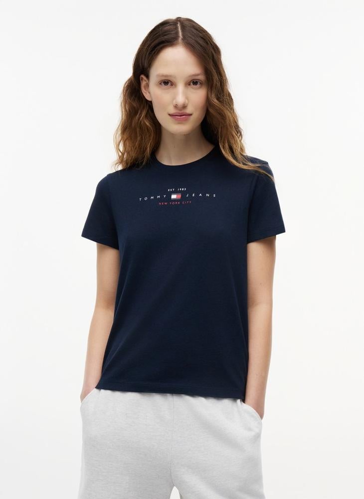 TOMMY JEANS Linear Logo Jersey T-Shirt - Image 1