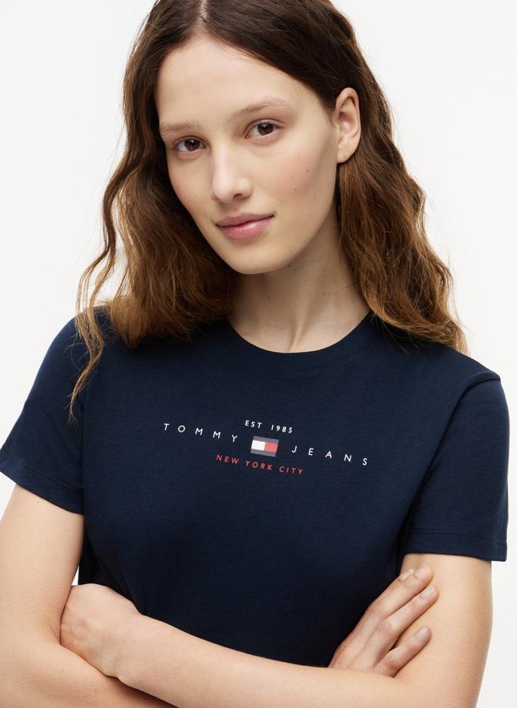 TOMMY JEANS Linear Logo Jersey T-Shirt - Image 3