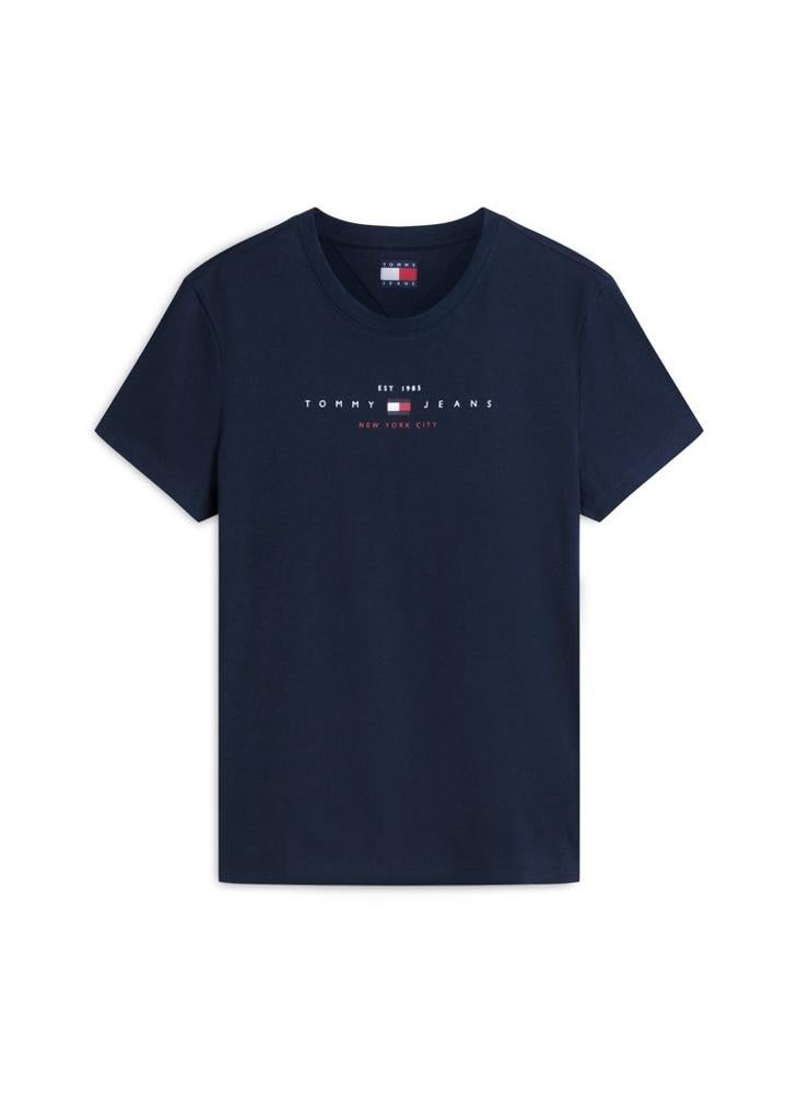 TOMMY JEANS Linear Logo Jersey T-Shirt - Image 5