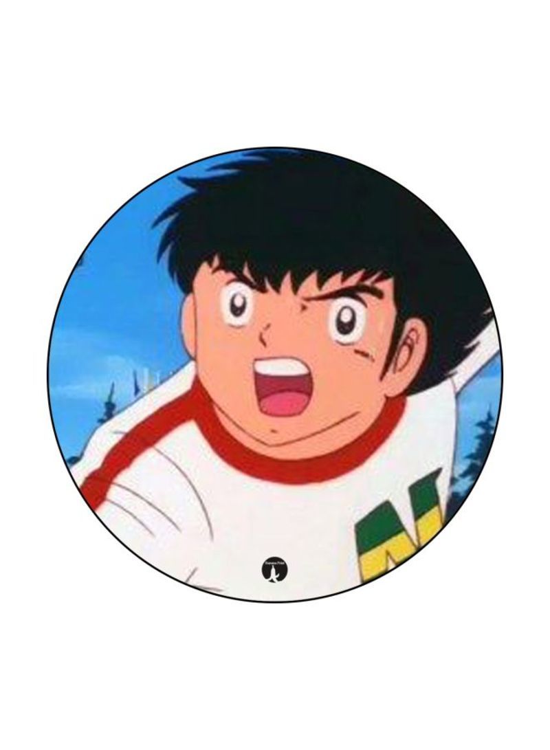 RKN The Anime Captain Majid Theme Printed Mouse Pad  Blue/White/Black