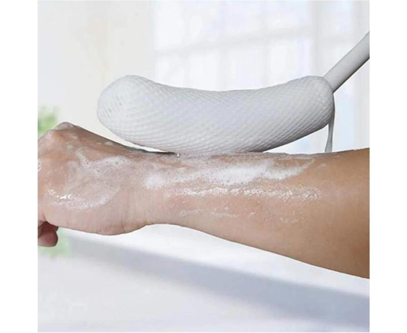 Long Curved Bathing Aid 39 X 5 Cm Ergonomic Anti-Slip Handle - Reaches Back Legs And Feet Easily Bathing Aid for Seniors - Image 3