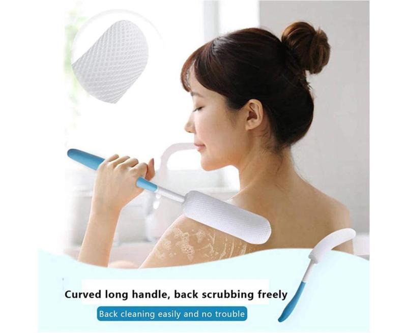 Long Curved Bathing Aid 39 X 5 Cm Ergonomic Anti-Slip Handle - Reaches Back Legs And Feet Easily Bathing Aid for Seniors - Image 4
