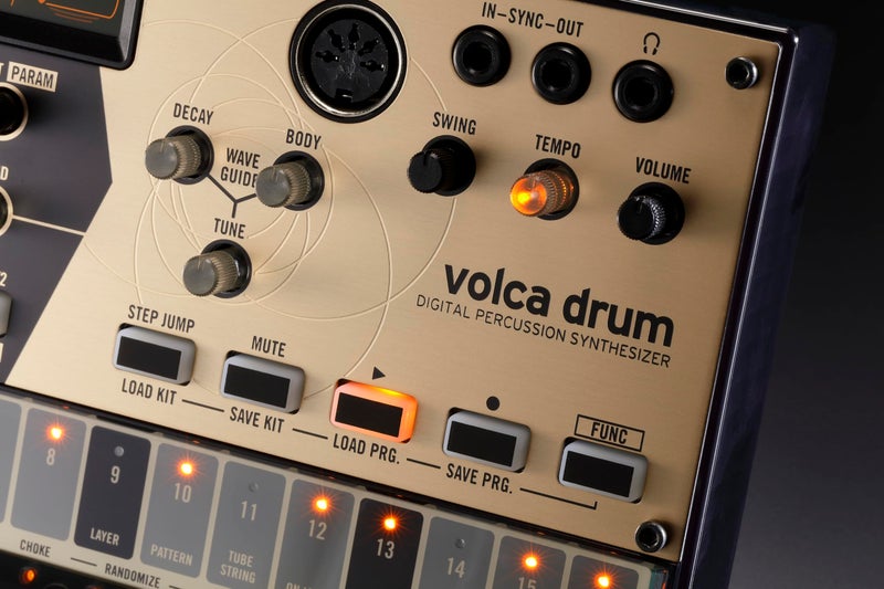 Korg volca drum Digital Percussion Synthesizer w/ 16-Step Sequencer, 6 Drum Parts, MIDI In, and Sync I/O - Image 3