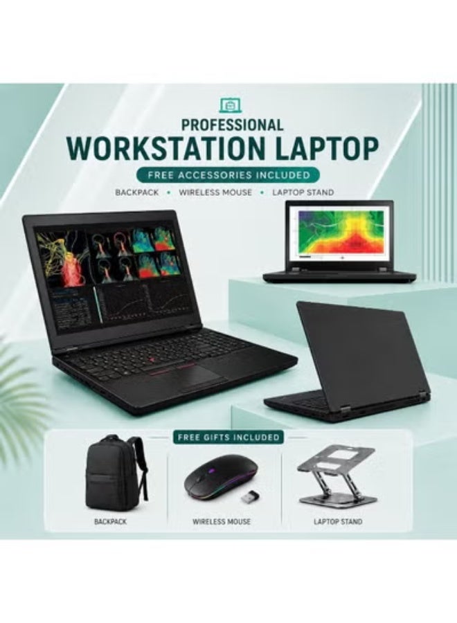 Workstation Laptop 15.6 Inch Display Core i7 Processor 8GB RAM 500GB Storage Professional Notebook with Free Gifts Included - Image 2