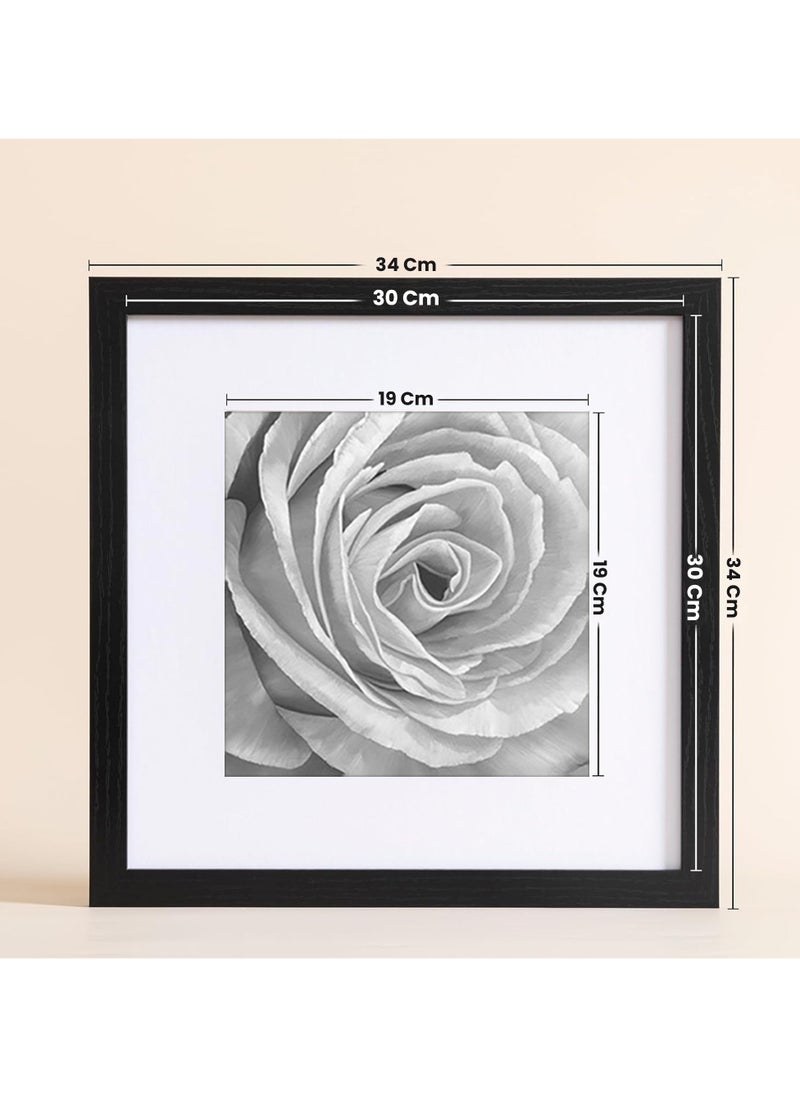 Decorhills Picture Frames 30x30 Set of 9 – Black Gallery Wall Frames for Displaying 20x20 Photos with Mat or 30x30 Photos without Mat – Square Collage Wall Decor for Living Room, Bedroom, and Office  - Image 4