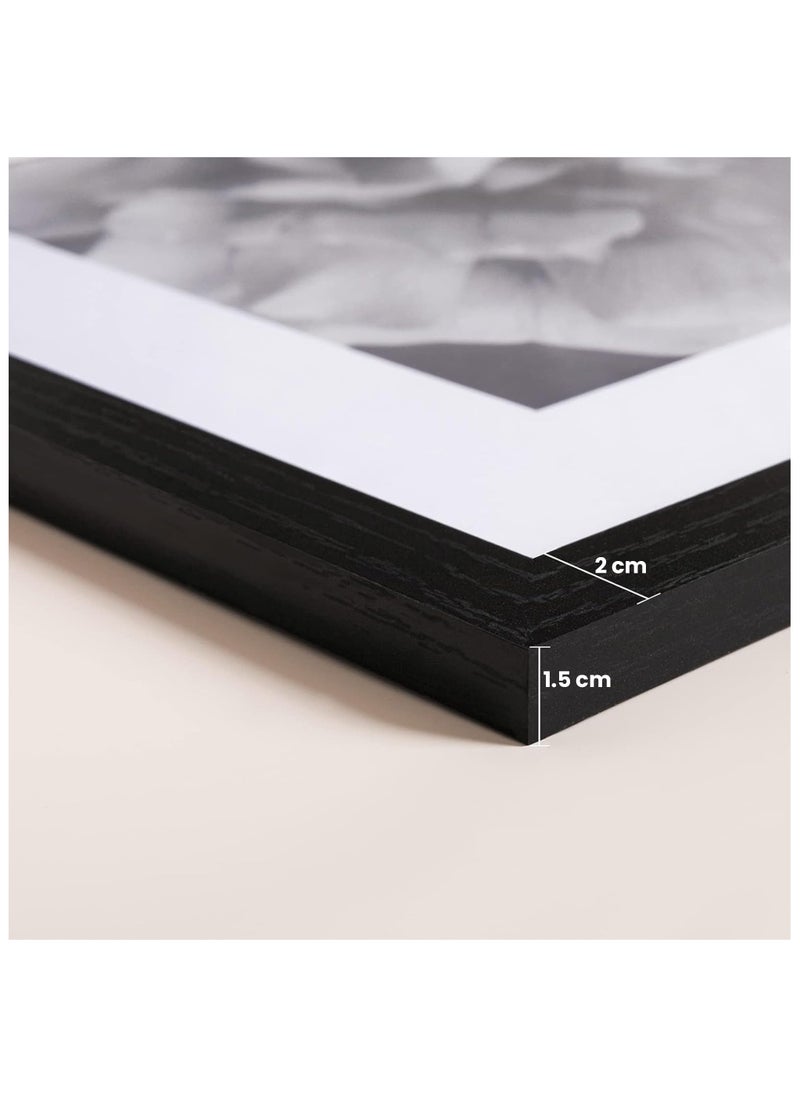 Decorhills Picture Frames 30x30 Set of 9 – Black Gallery Wall Frames for Displaying 20x20 Photos with Mat or 30x30 Photos without Mat – Square Collage Wall Decor for Living Room, Bedroom, and Office  - Image 5