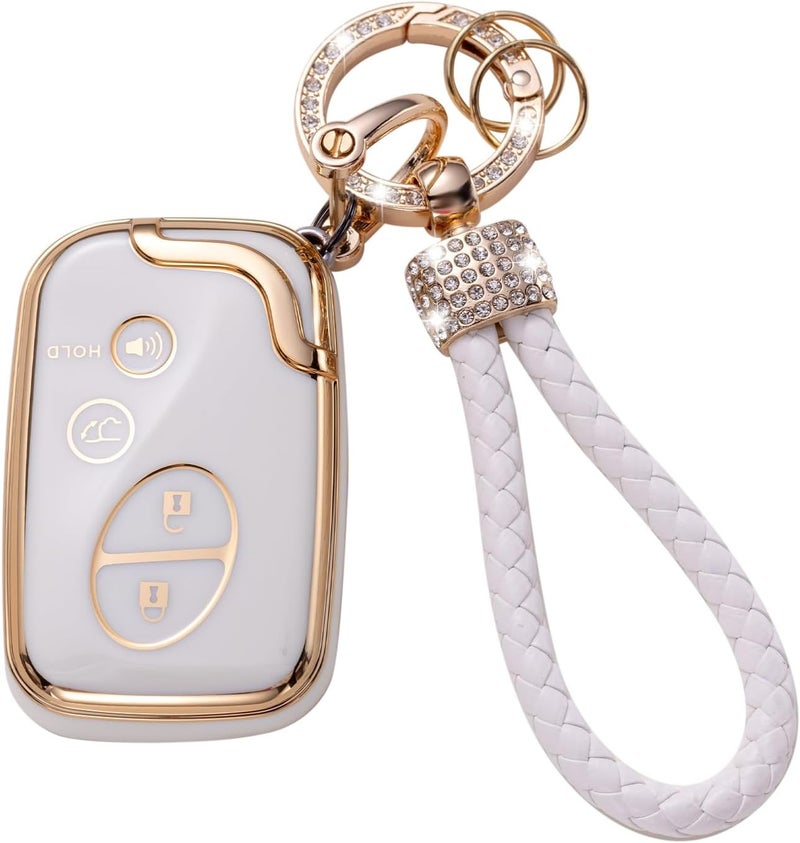 Gematay غطاء مفتاح لك��س من جيماتاي، غلاف مفتاح متوافق مع لكزس GX460 وRX350 وES350 وIS250 وGX460 وLX570 وIS350 وGS430 وGS300 وGS450h وis-C وis-F واقي المفتاح الذكي - Image 1