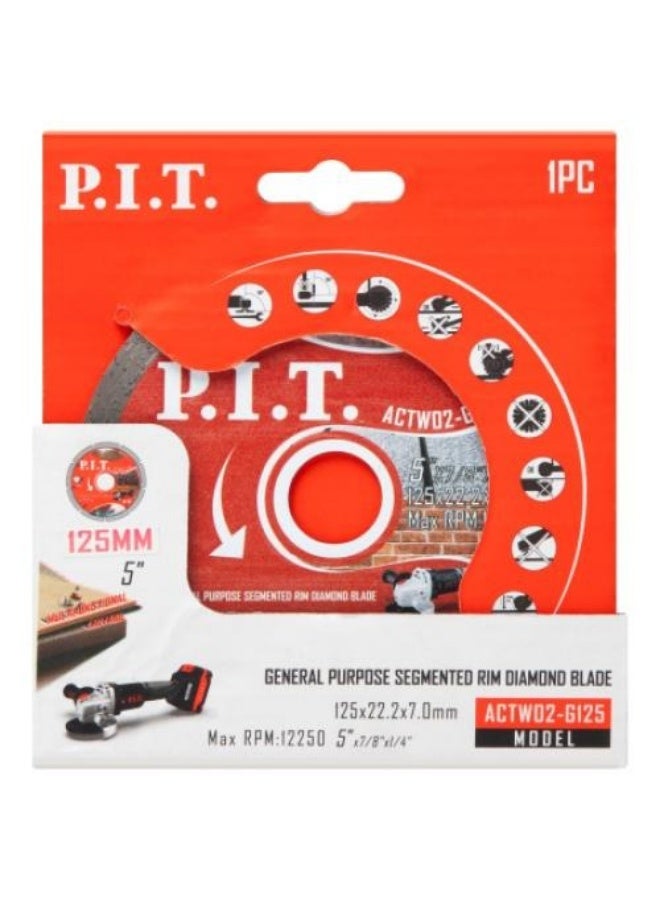 P.I.T 125mm Marble Cutting Disc Model ACTW02-G125