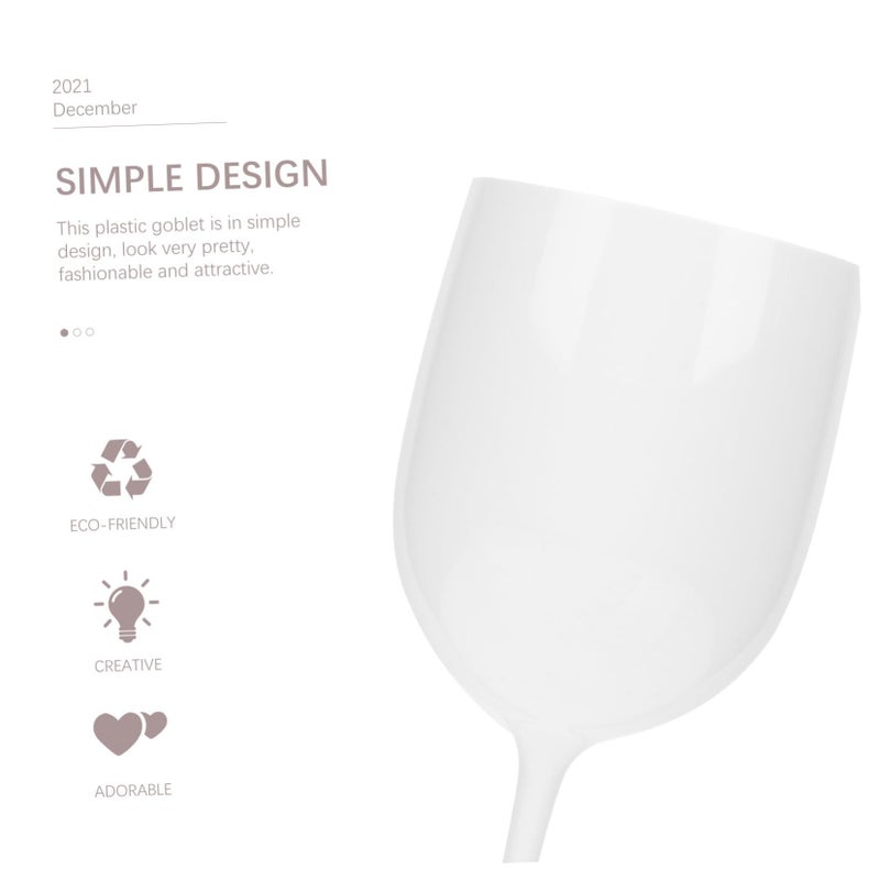 PP Goblets 4 Pack Reusable Wine Cups for Wedding Party - Image 3