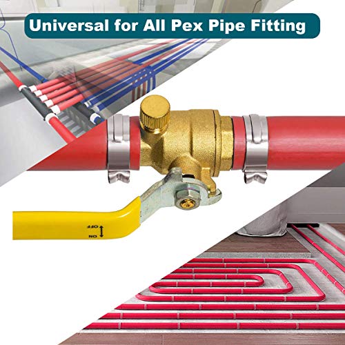 LOKMAN 50 Pack 3/4 Inch PEX Cinch Clamps, Stainless Steel Cinch Crimp Rings Pinch Clamps for PEX Tubing Pipe Fitting Connections (3/4 Inch) - Image 5