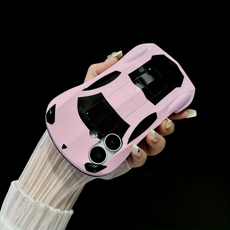 Pink Sports Car IMD Phone Case for iPhone 7 Plus 8 Plus Anti Fall Waterproof - Image 4