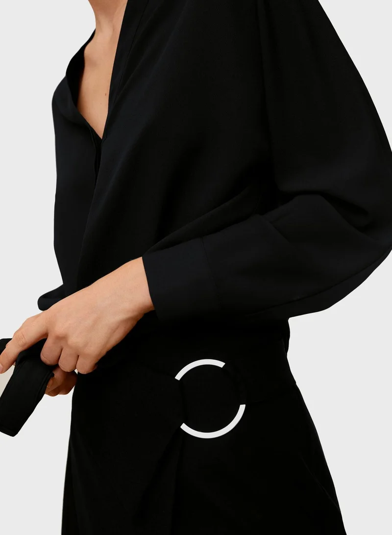 MANGO Cuff Sleeve Shirt