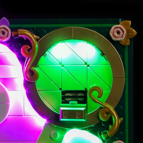 Hilighting Upgraded Led Light Kit Compatible with Lego Emerald City Wall Art Building Set RC Version Compatible with Lego 75685 Model Not Included - Image 5
